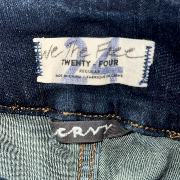 We the Free Free People CRVY high-rise lace up skinny jeans Blue Honey - Picture 10 of 13